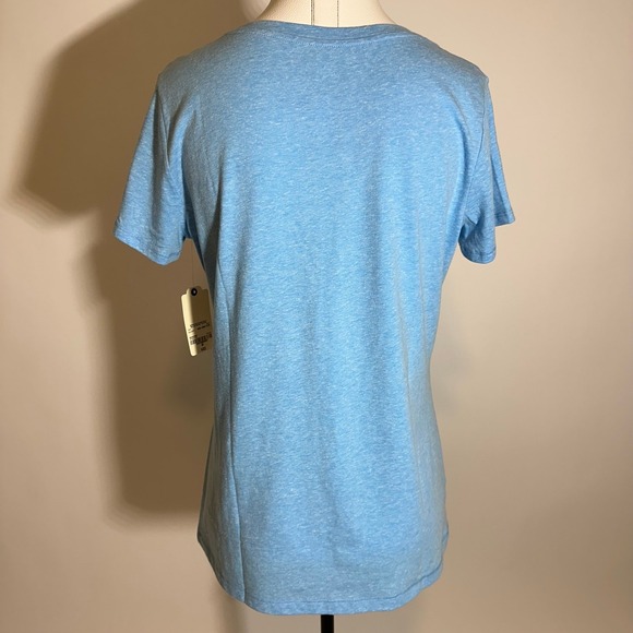 NWT St. John's Bay Blue Seahorses Short Sleeve Crew Neck T-Shirt Womens Medium M - Picture 5 of 9